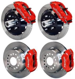 Wilwood Front & Rear Disc Brake Kit for 1968-1969 Mercury Montego, Cyclone, Cougar, Comet Red